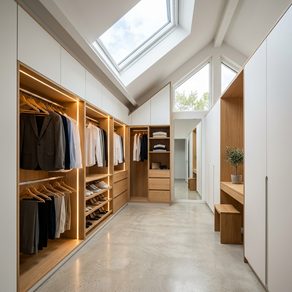 Dachschräge Ankleidezimmer